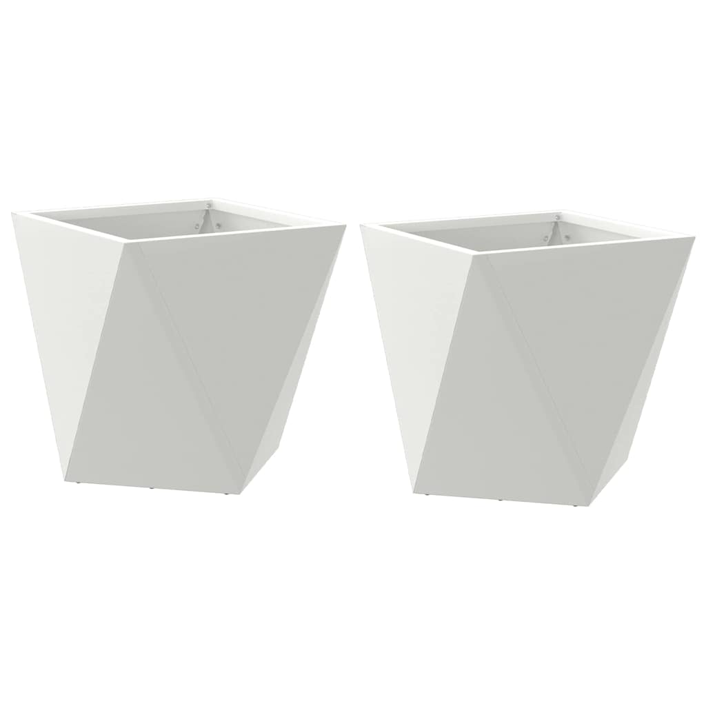 Sadilica 2 pcs Bijelo 30 x 30 x 30 cm Čelik
