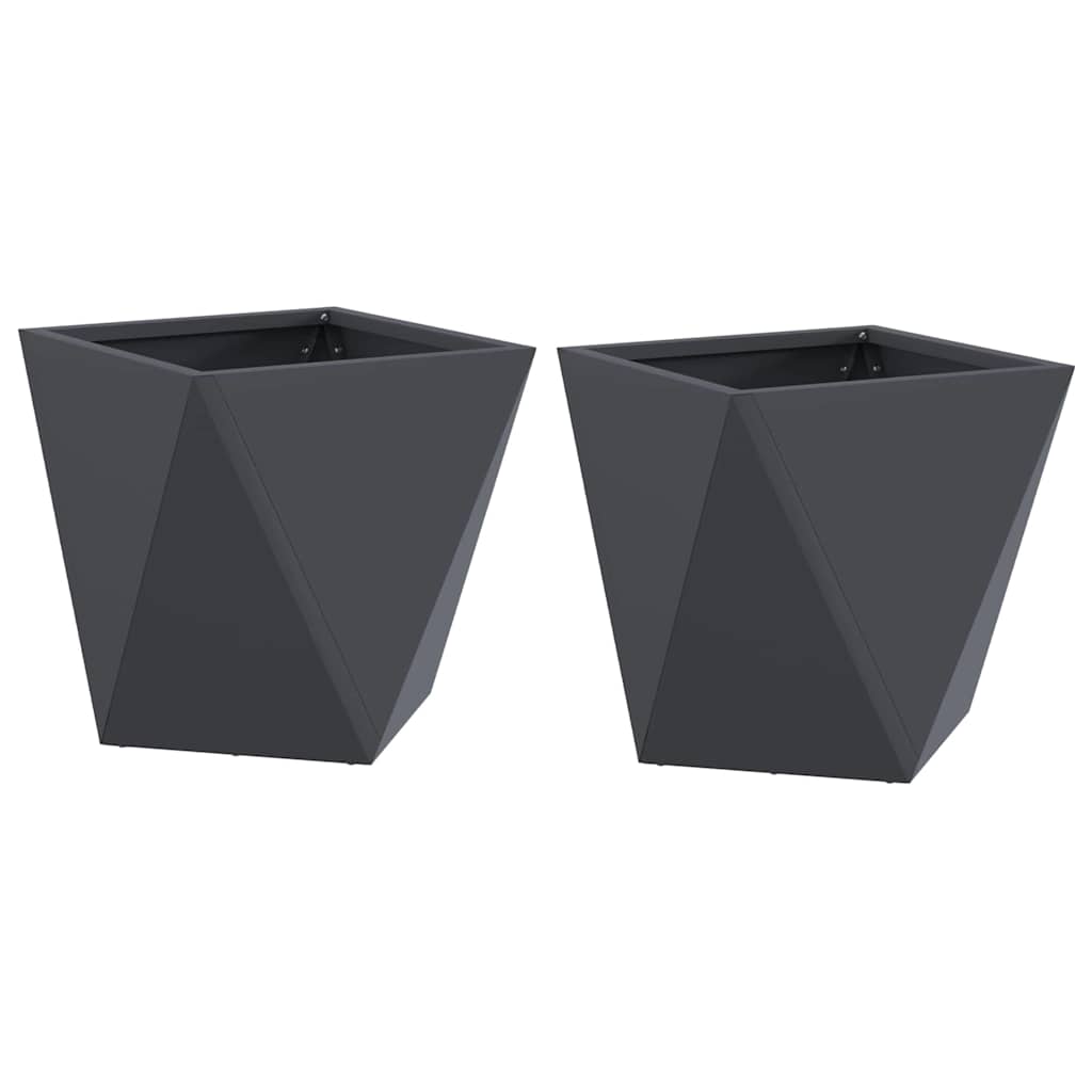 Sadilica 2 pcs Antracit 30 x 30 x 30 cm Čelik
