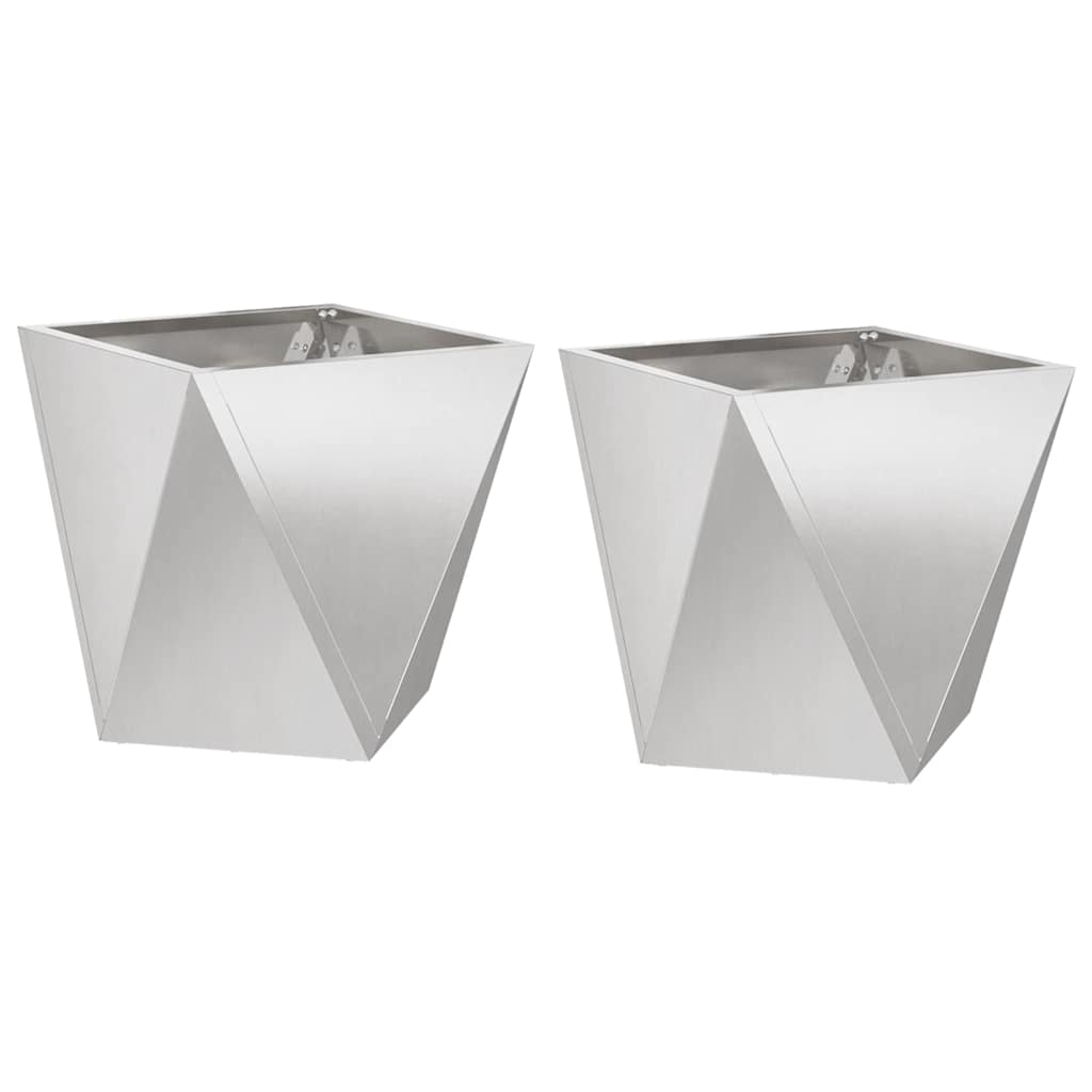 Sadilica 2 pcs Srebrno 30 x 30 x 30 cm Nehrđajući čelik