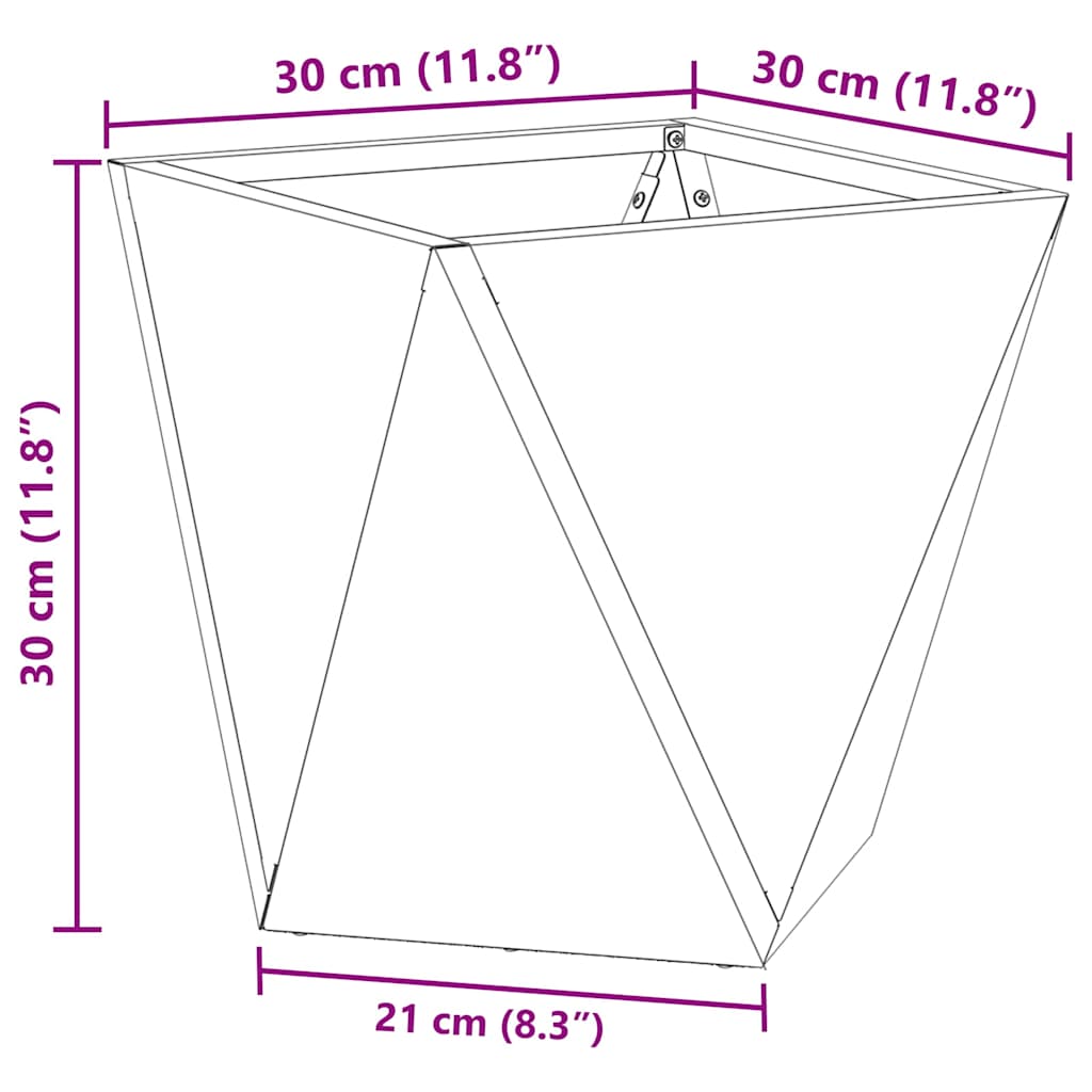 Sadilica 2 pcs Srebrno 30 x 30 x 30 cm Nehrđajući čelik