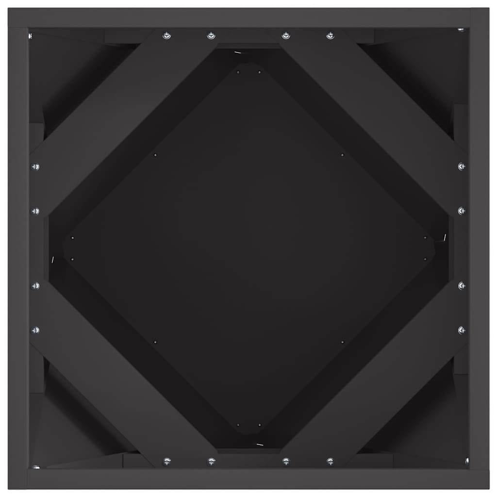 Sadilica 2 pcs Crna 40 x 40 x 40 cm Čelik