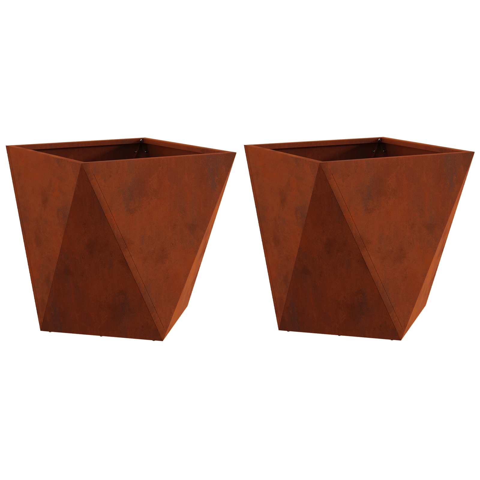 Sadilica 2 pcs Rđa 40 x 40 x 40 cm