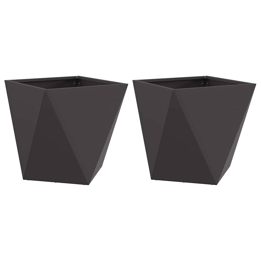 Sadilica 2 pcs Crna 50 x 50 x 50 cm Čelik