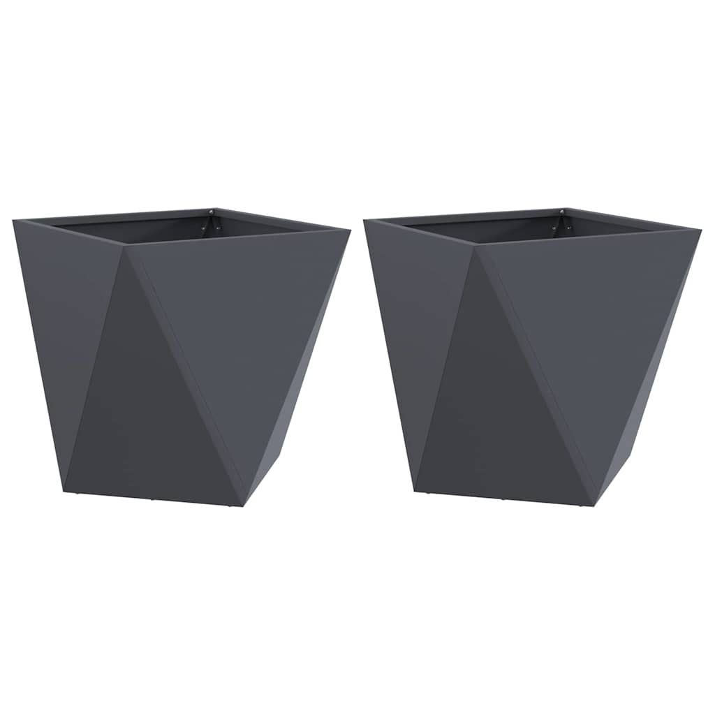Sadilica 2 pcs Antracit 50 x 50 x 50 cm Čelik