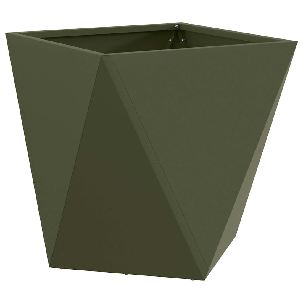 Sadilica 2 pcs Maslinasto zelena 50 x 50 x 50 cm Čelik