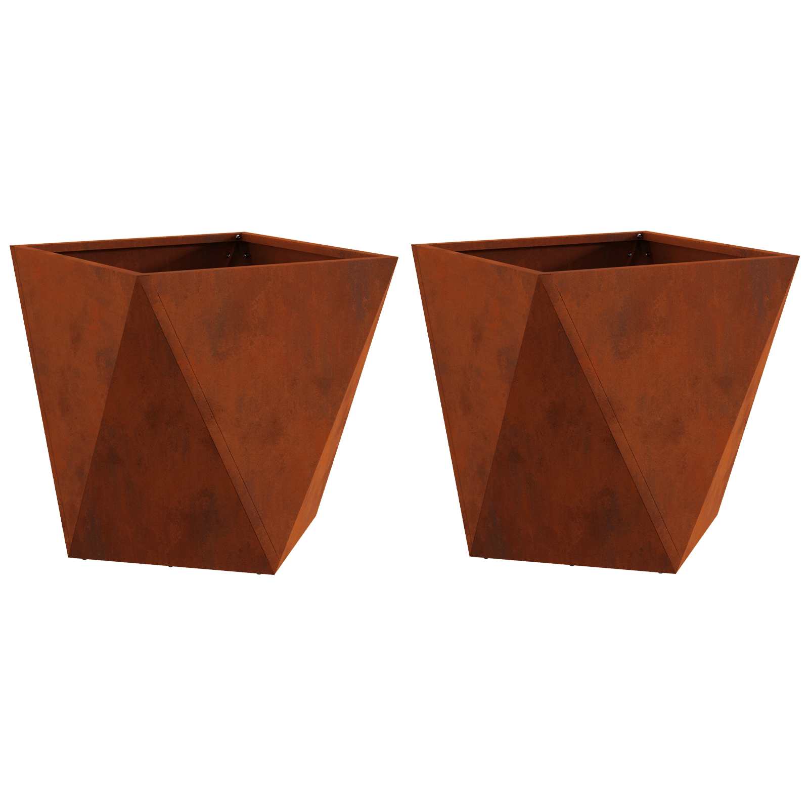Sadilica 2 pcs Rđa 50 x 50 x 50 cm