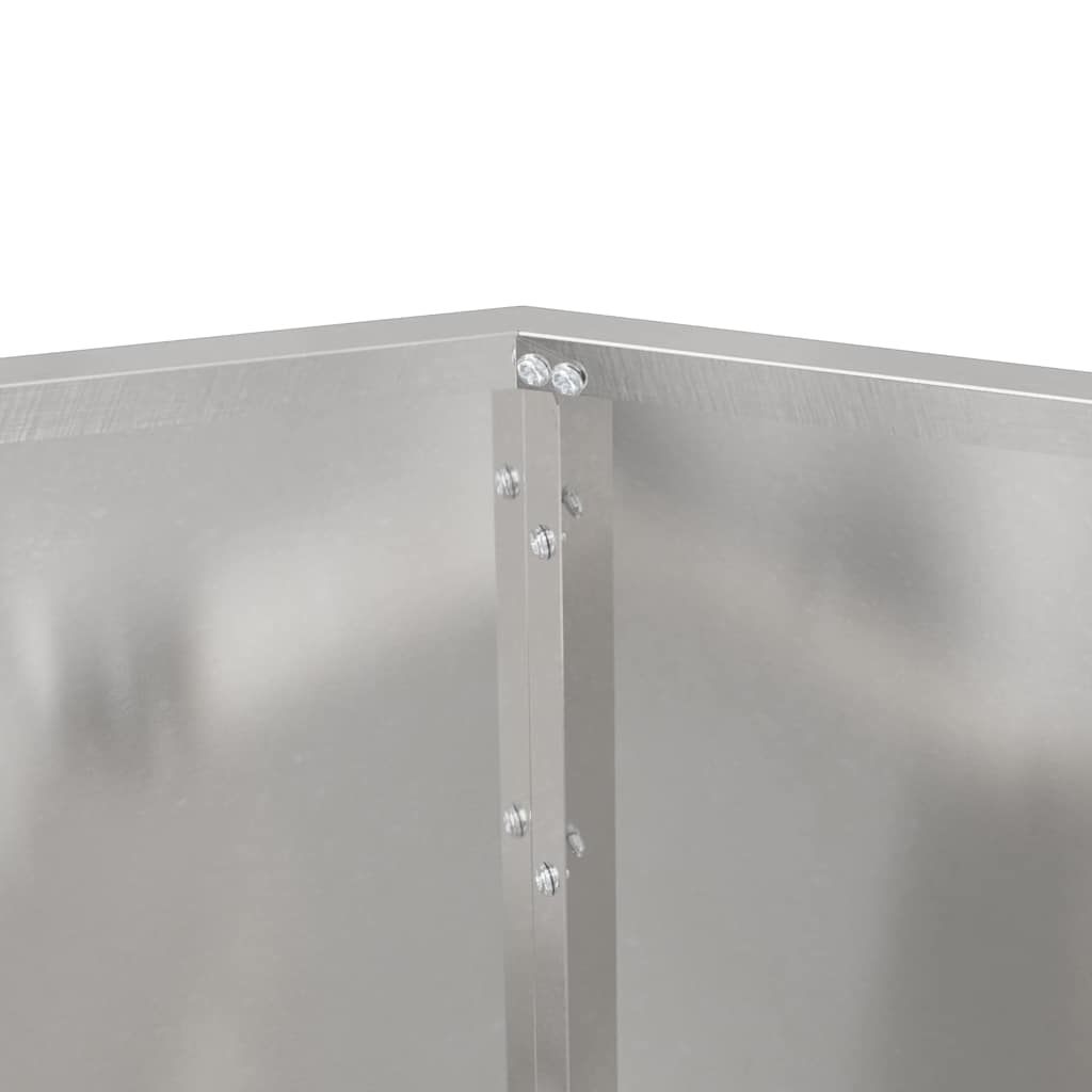 Sadilica 2 pcs Srebrno 100 x 100 x 80 cm Nehrđajući čelik