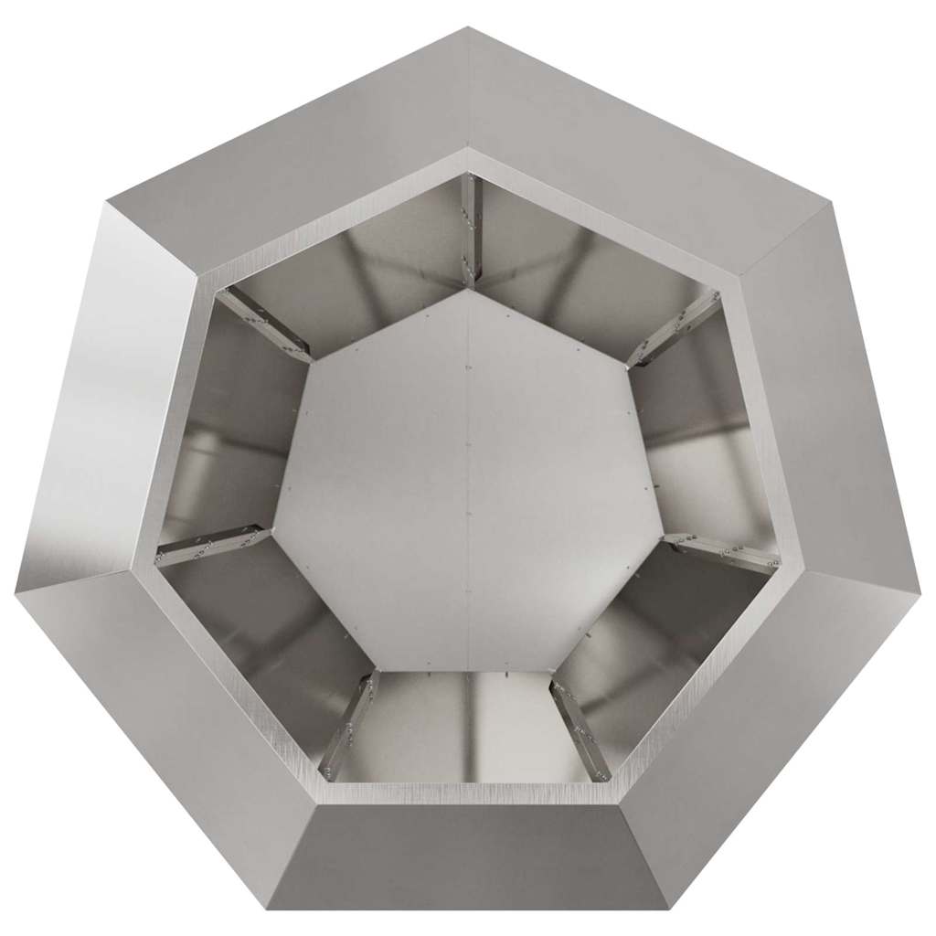 Sadilica 2 pcs Srebrno 100 x 100 x 80 cm Nehrđajući čelik