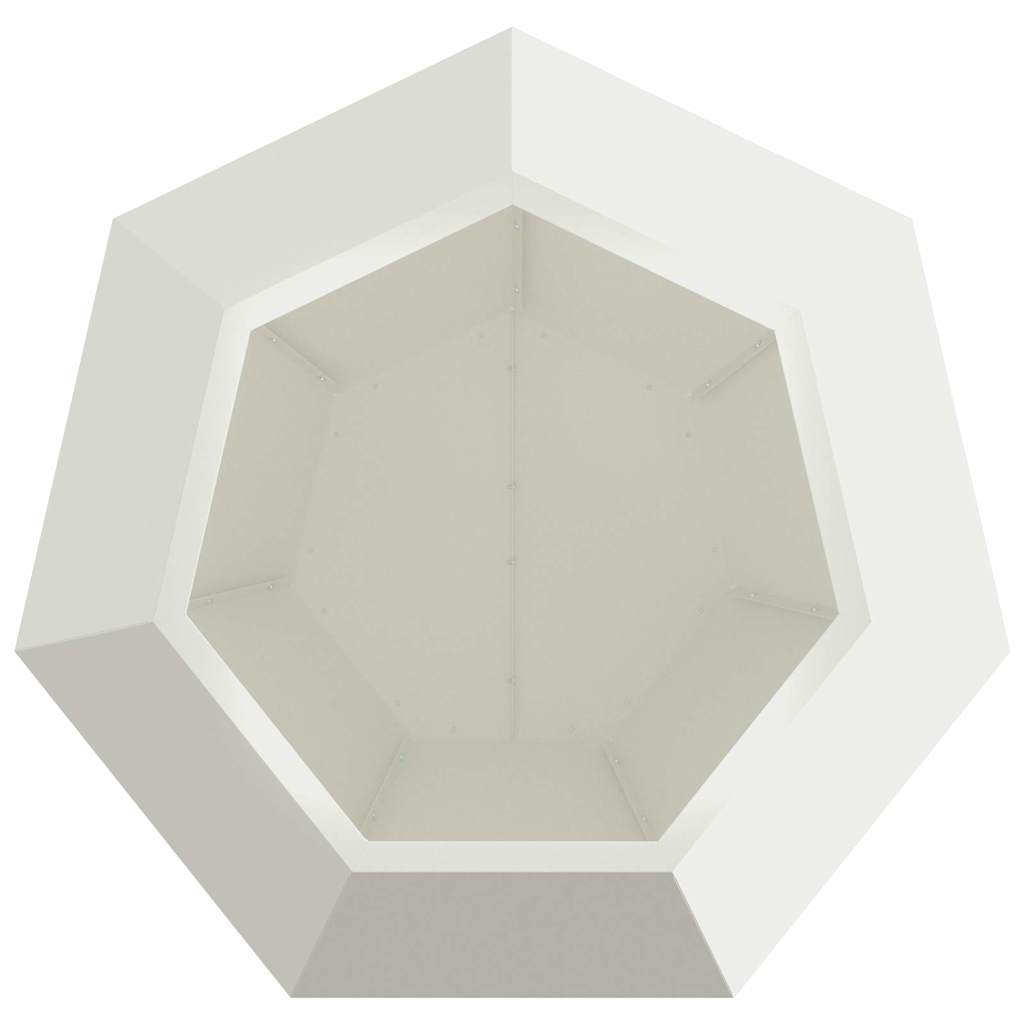 Sadilica 2 pcs Bijelo 75 x 75 x 60 cm Čelik
