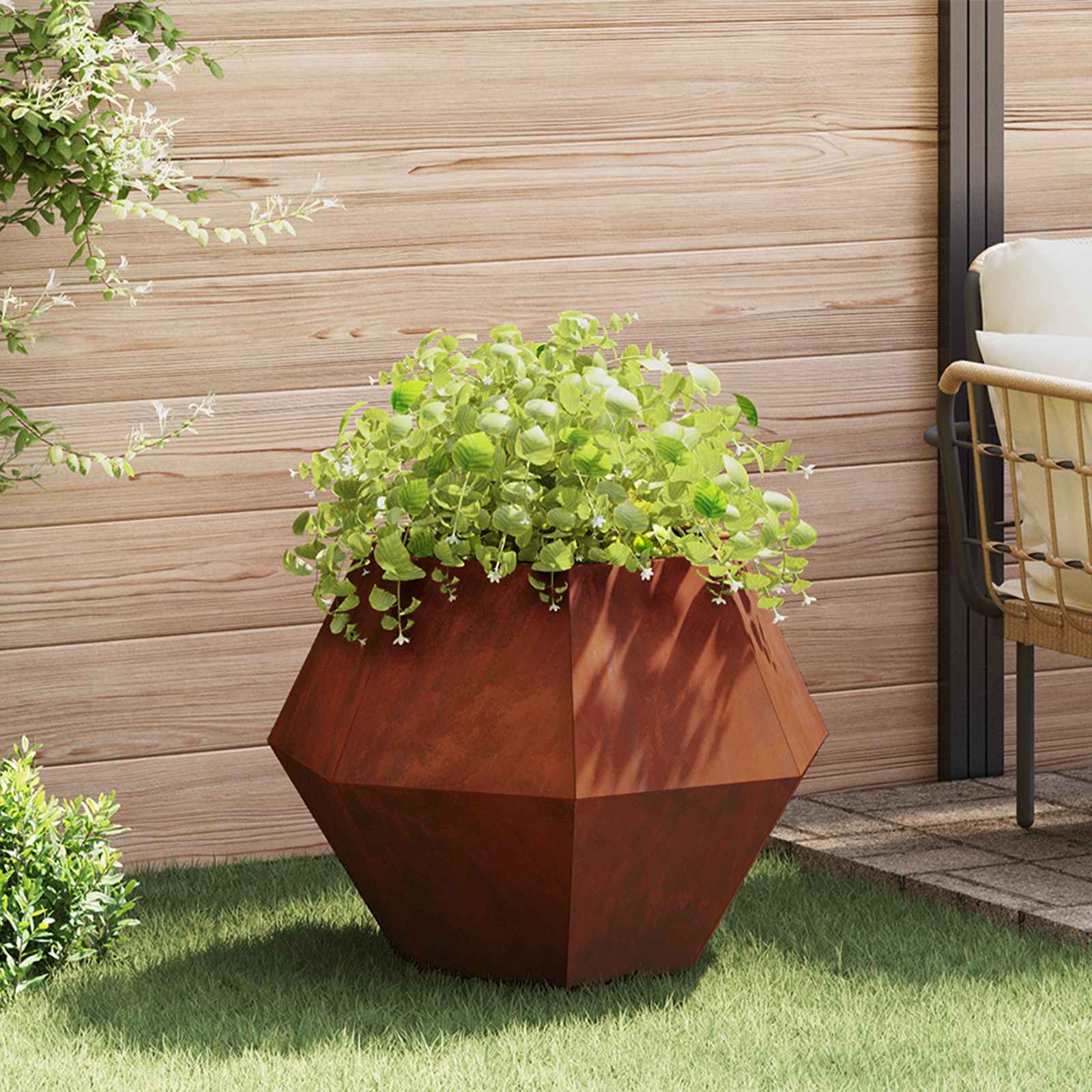 Sadilica 2 pcs Rđa 75 x 75 x 60 cm
