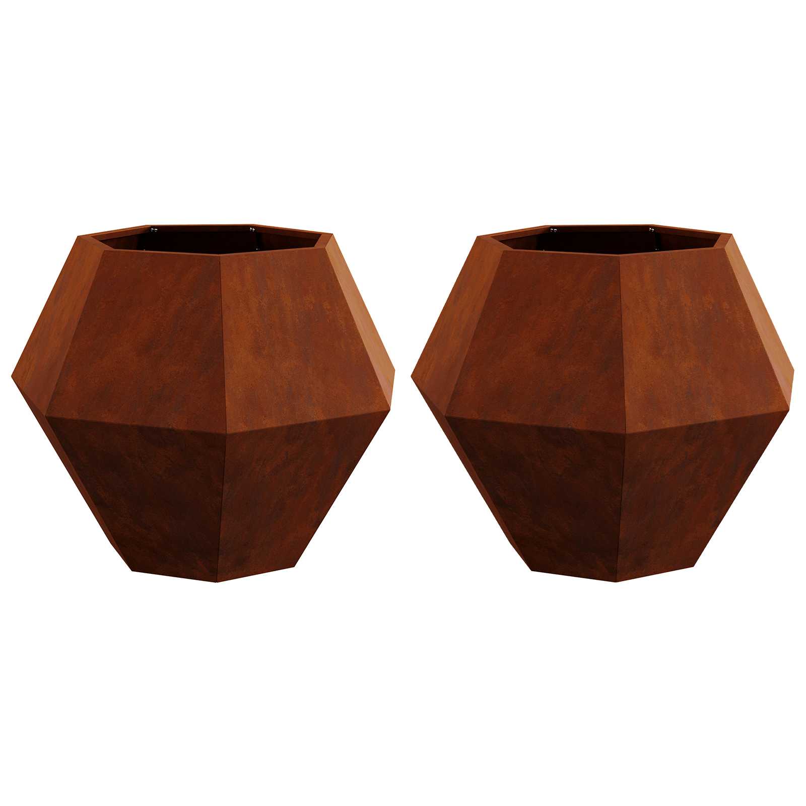 Sadilica 2 pcs Rđa 75 x 75 x 60 cm