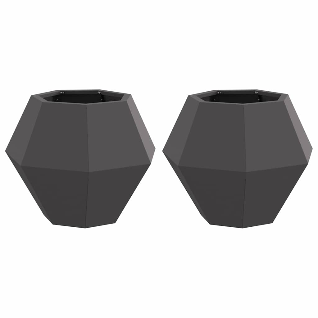 Sadilica 2 pcs Crna 50 x 50 x 40 cm Čelik