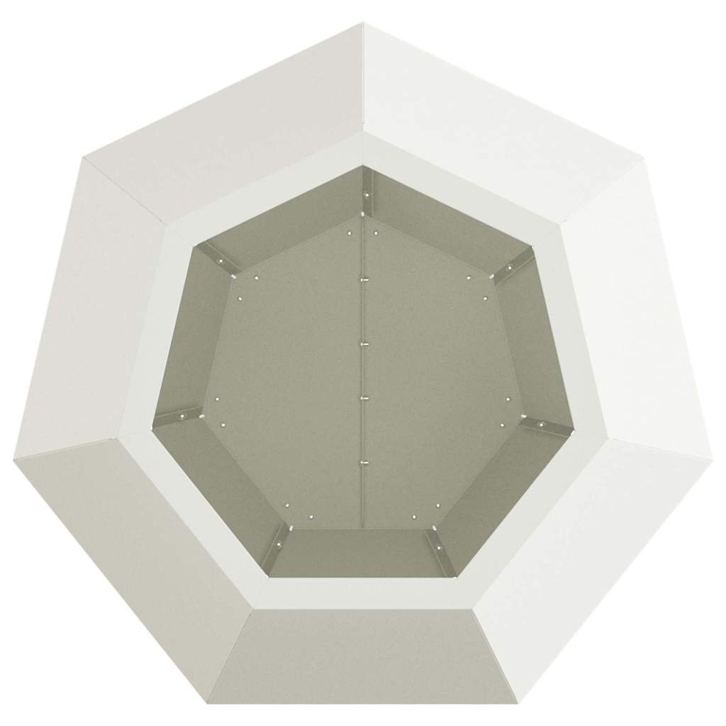 Sadilica 2 pcs Bijelo 50 x 50 x 40 cm Čelik