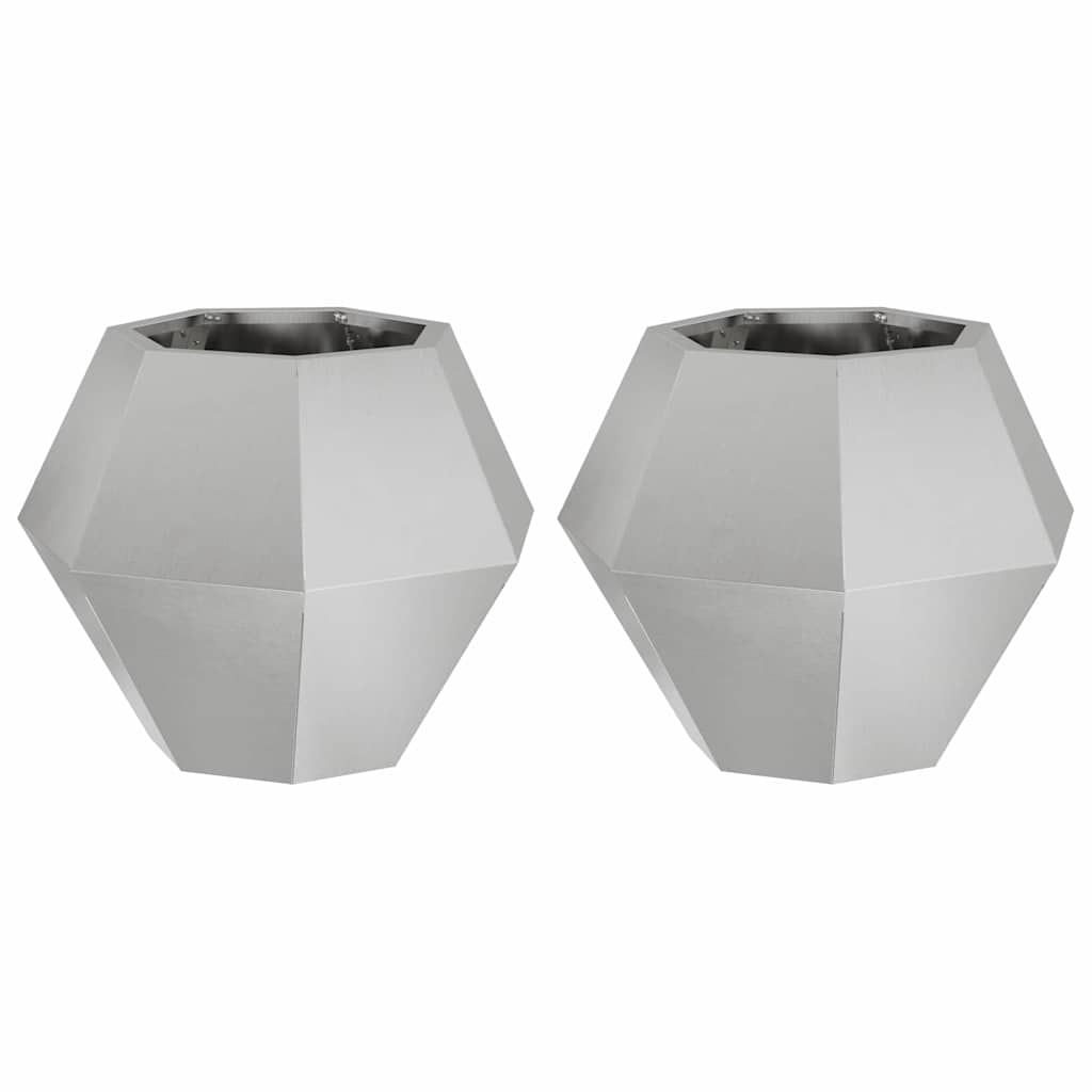 Sadilica 2 pcs Srebrno 50 x 50 x 40 cm Nehrđajući čelik