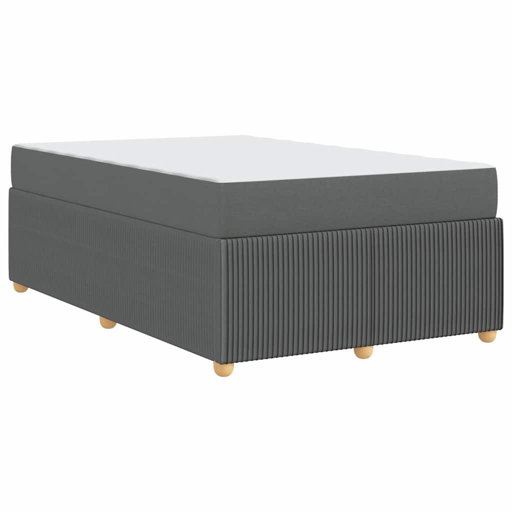 Krevetna konstrukcija Tamno siva 120 x 190 cm tkanina
