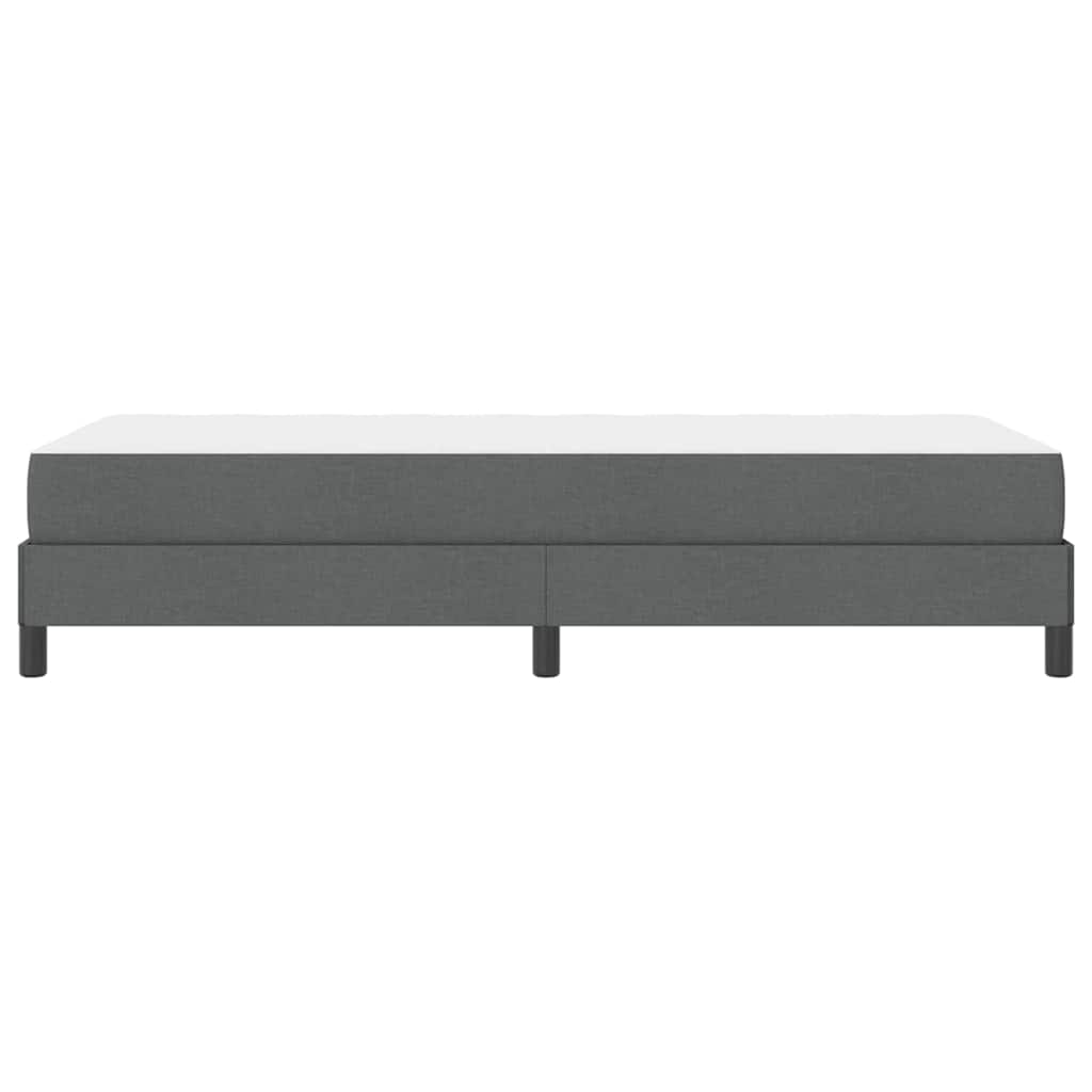 Krevet s opruga kutije Tamno siva 100 x 200 cm tkanina