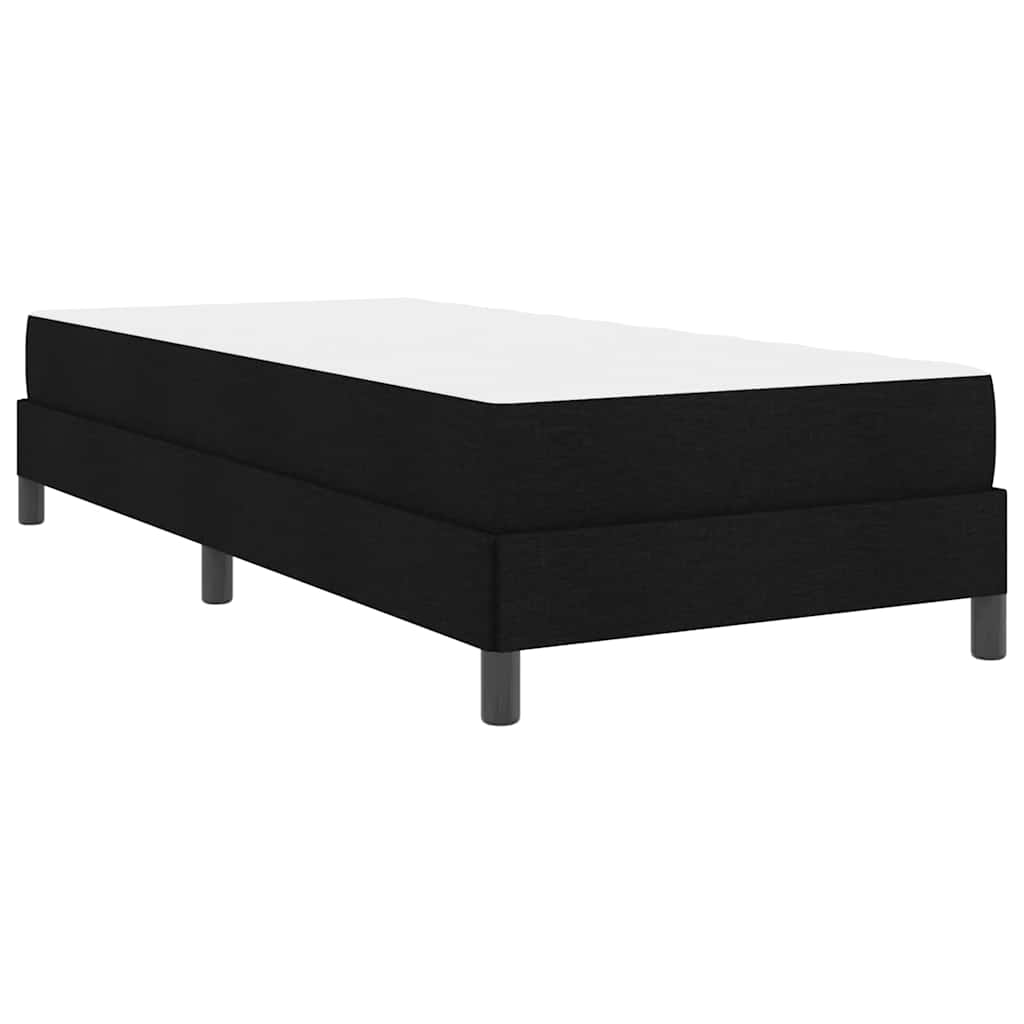 Krevet s opruga kutije s madracem Crna 100 x 200 cm tkanina