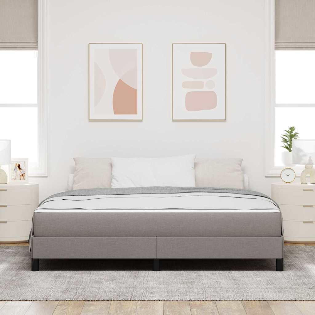 Krevet s opruga kutije Sivo-smeđa 180 x 200 cm tkanina