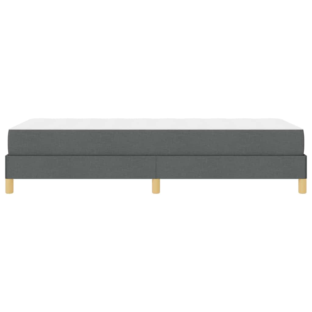 Krevet s opruga kutije Tamno siva 100 x 200 cm tkanina