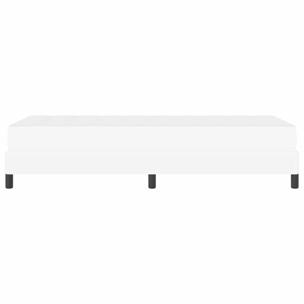 Krevetna konstrukcija Čista bijela 90 x 200 cm tkanina