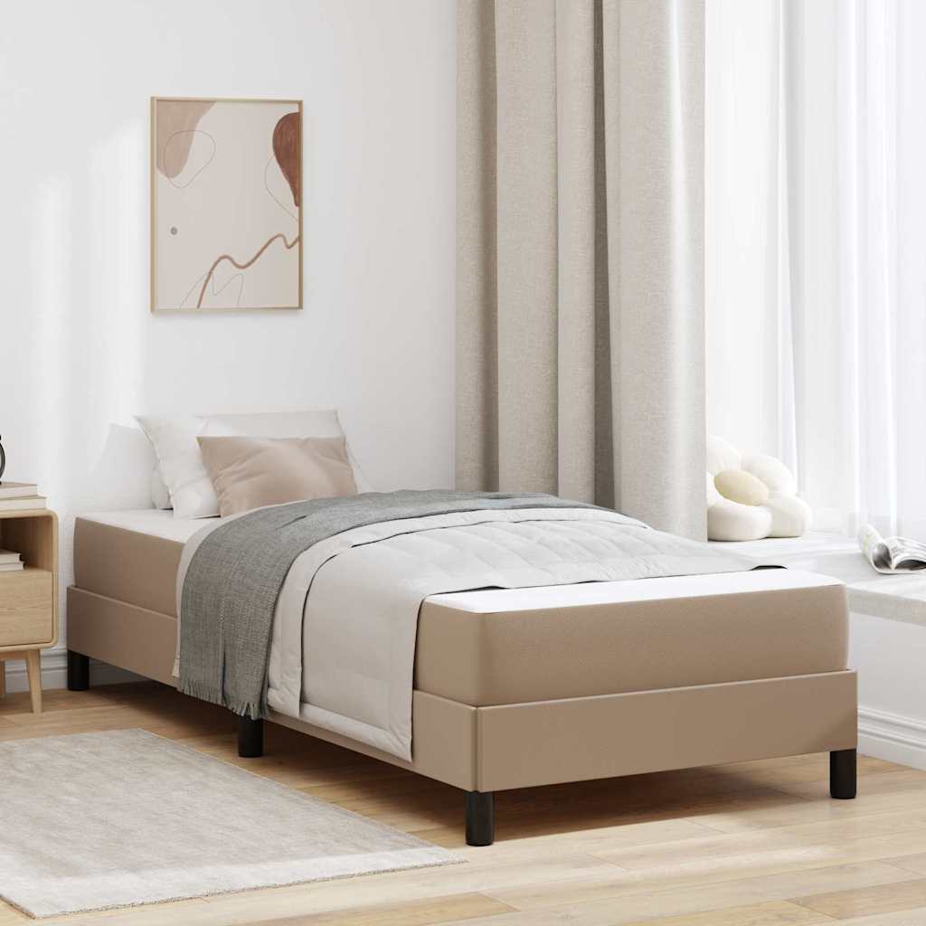 Krevetna konstrukcija Boja cappuccina 90 x 200 cm tkanina