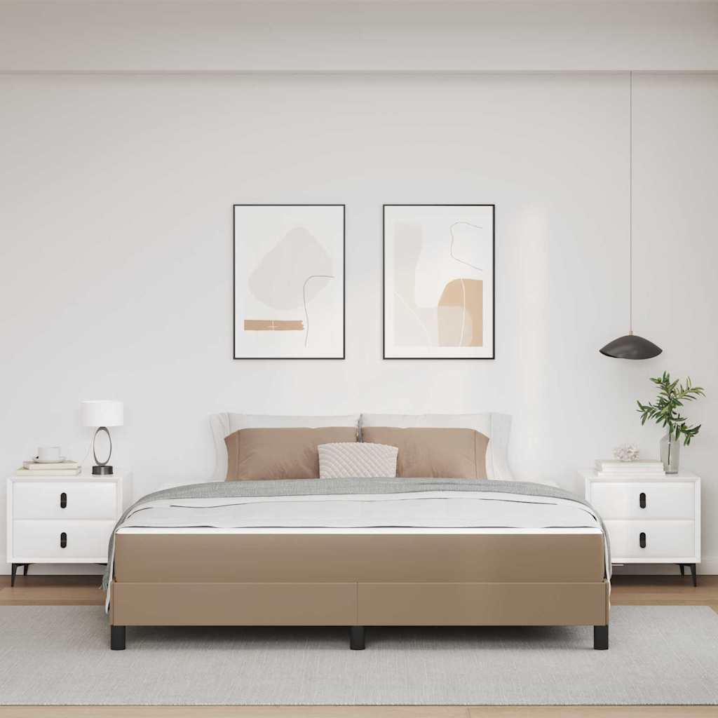 Krevetna konstrukcija Boja cappuccina 180 x 200 cm tkanina