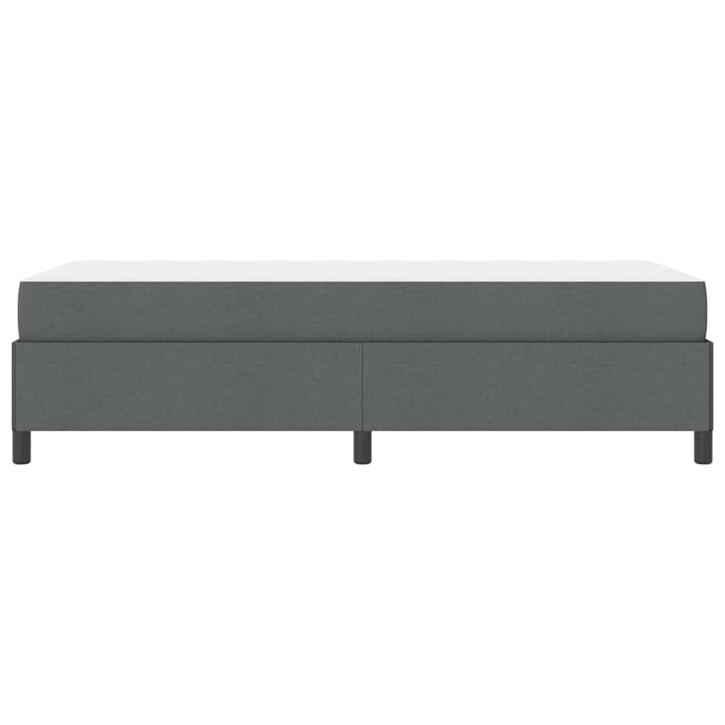 Krevet s opruga kutije Tamno siva 100 x 200 cm tkanina