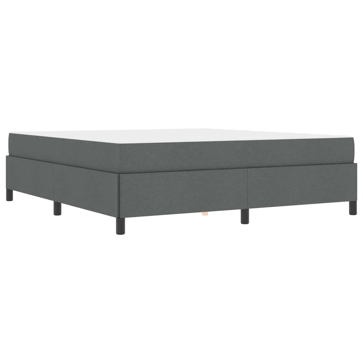 Krevet s opruga kutije Tamno siva 180 x 200 cm tkanina