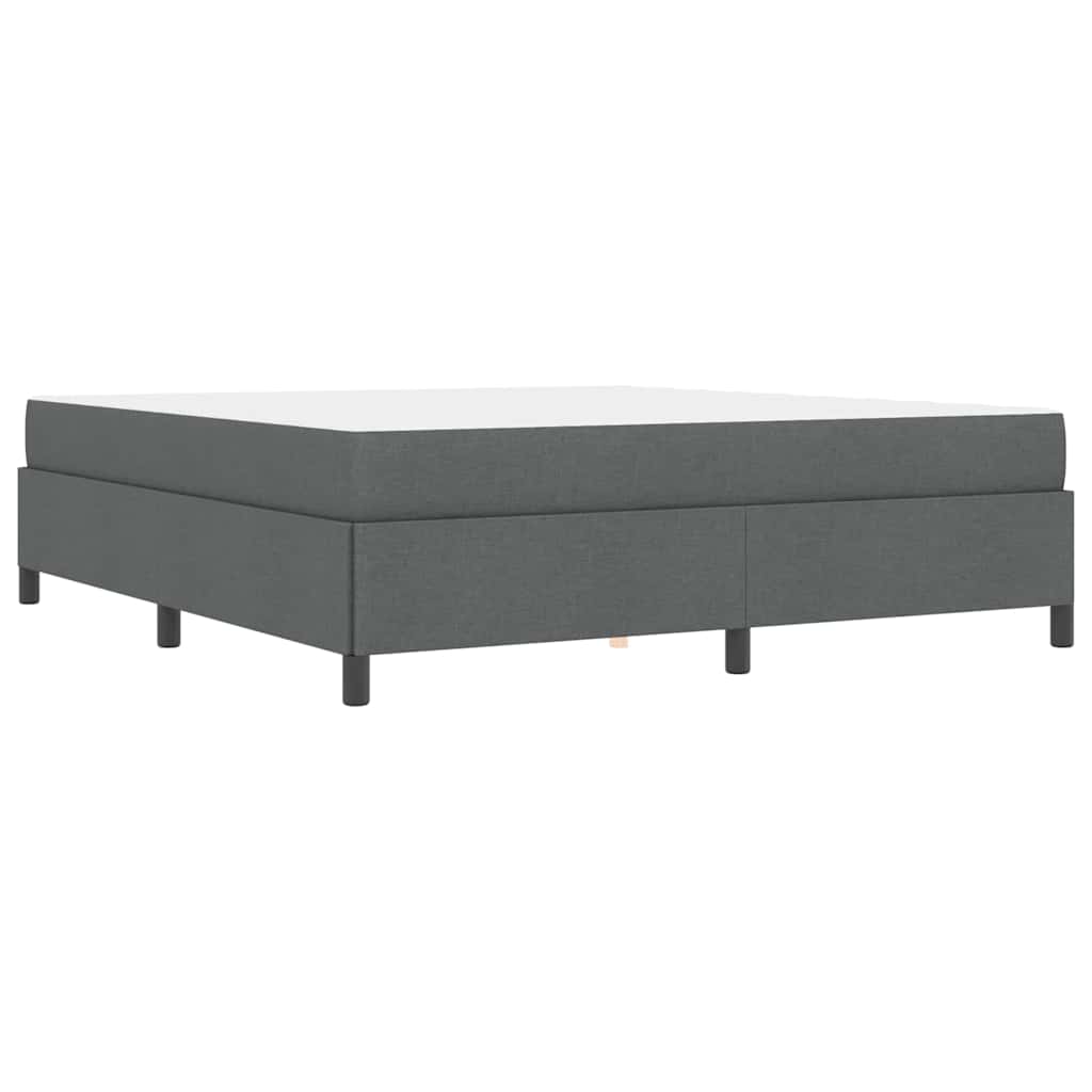 Krevet s opruga kutije Tamno siva 180 x 200 cm tkanina
