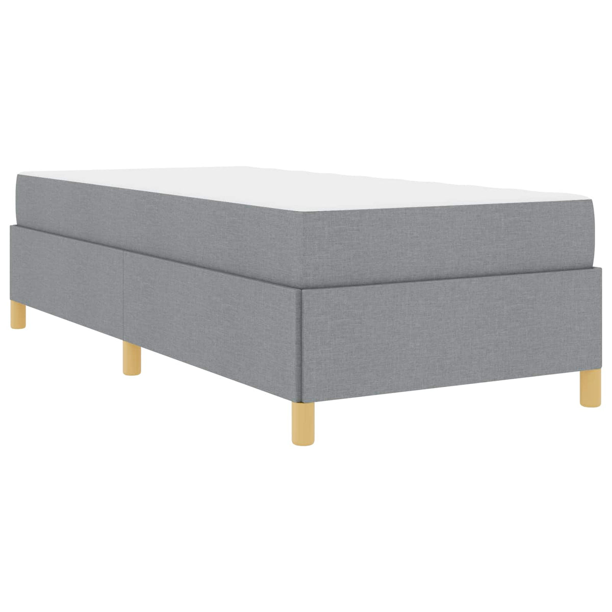 Krevetna konstrukcija Svijetlo siva 80 x 200 cm tkanina