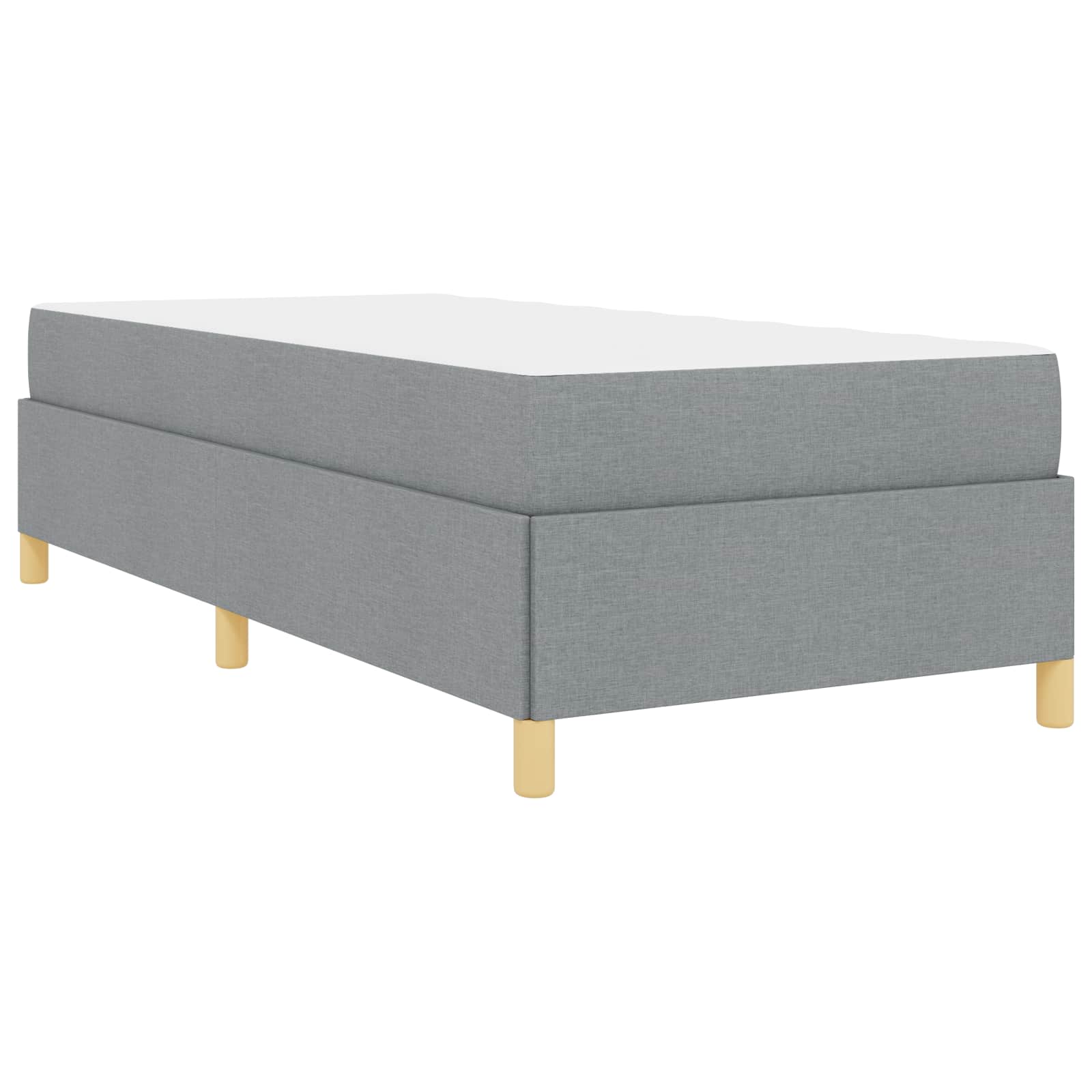 Krevetna konstrukcija Svijetlo siva 80 x 200 cm tkanina
