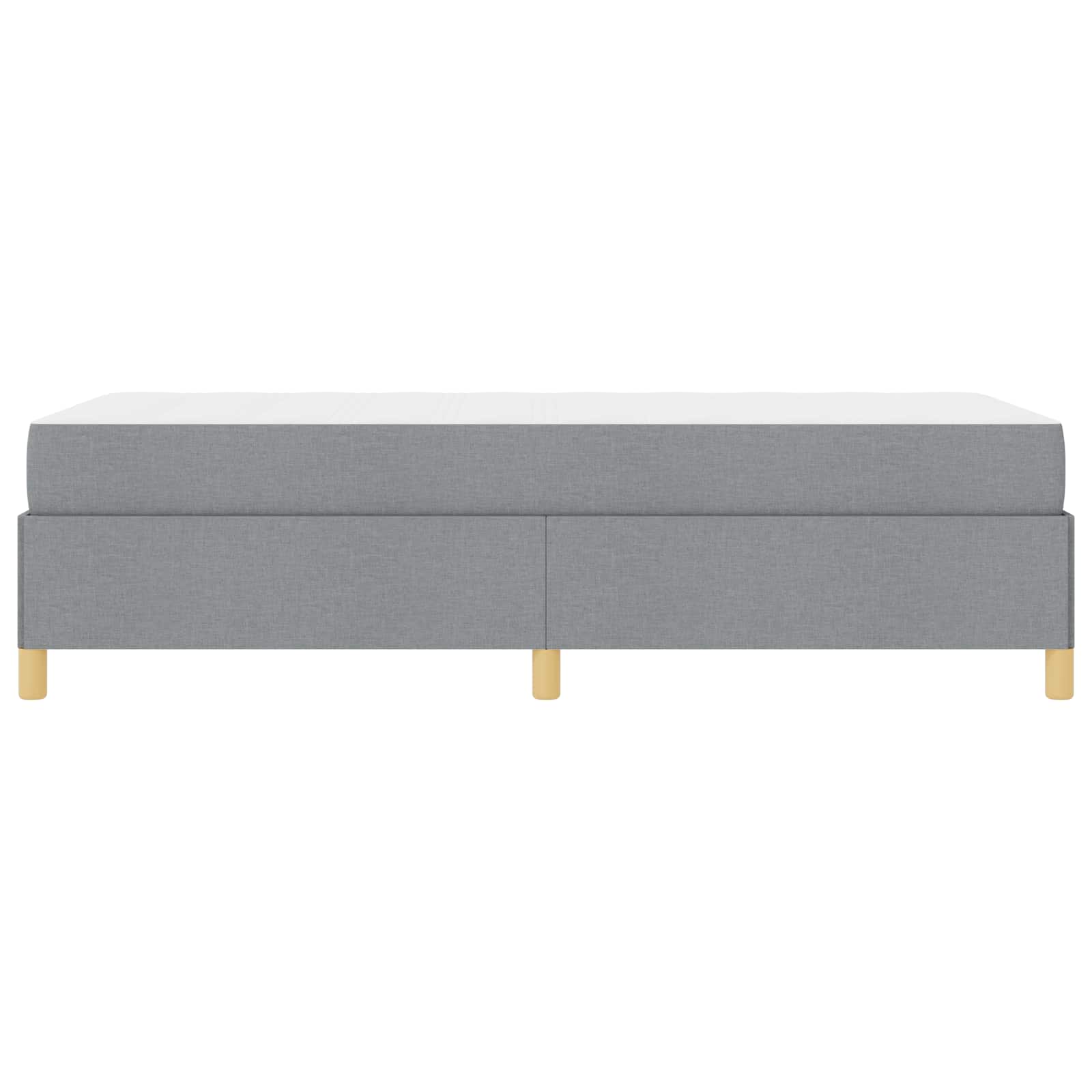 Krevetna konstrukcija Svijetlo siva 80 x 200 cm tkanina