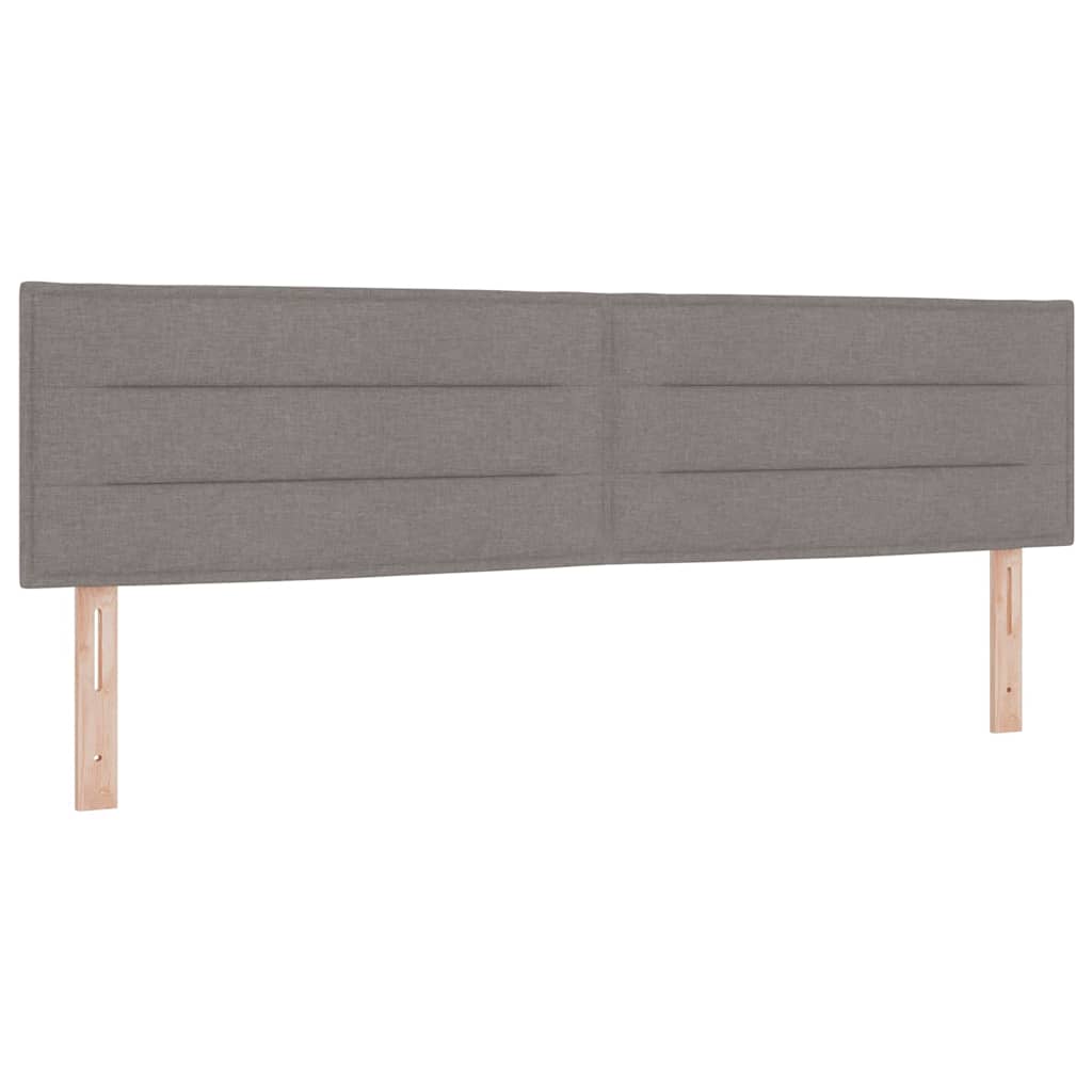 Krevet s opruga kutije Sivo-smeđa 200 x 180 cm tkanina