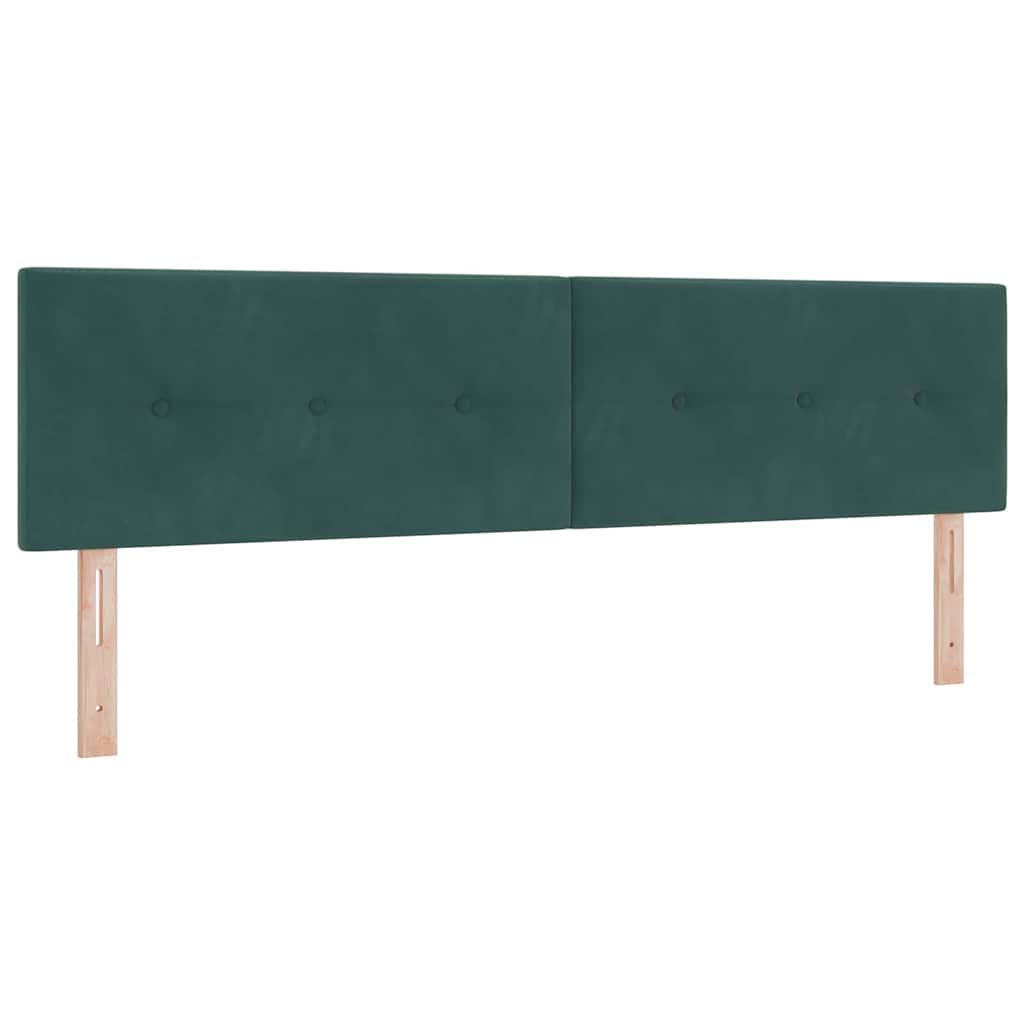 Krevet s opruga kutije Tamnozelena 200 x 180 cm Baršun