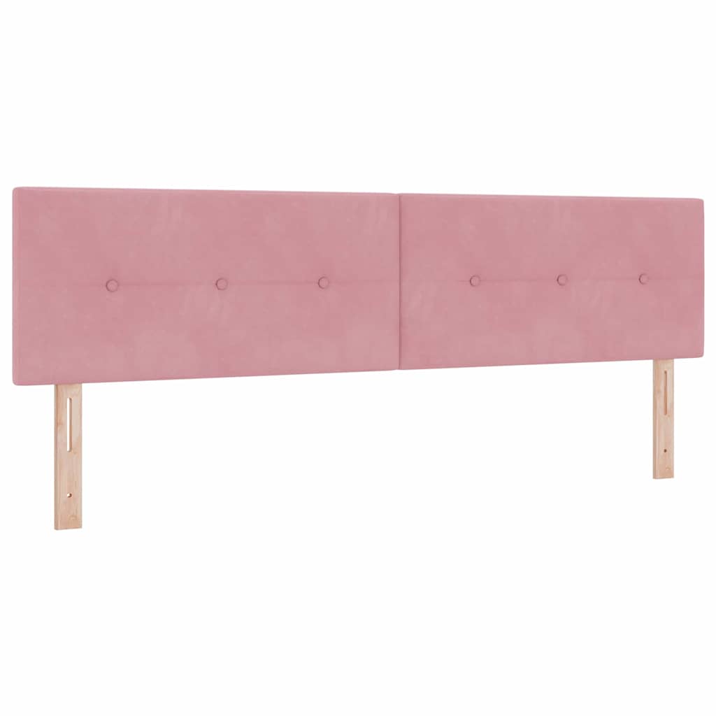 Krevet s opruga kutije Ružičasta 200 x 180 cm Baršun