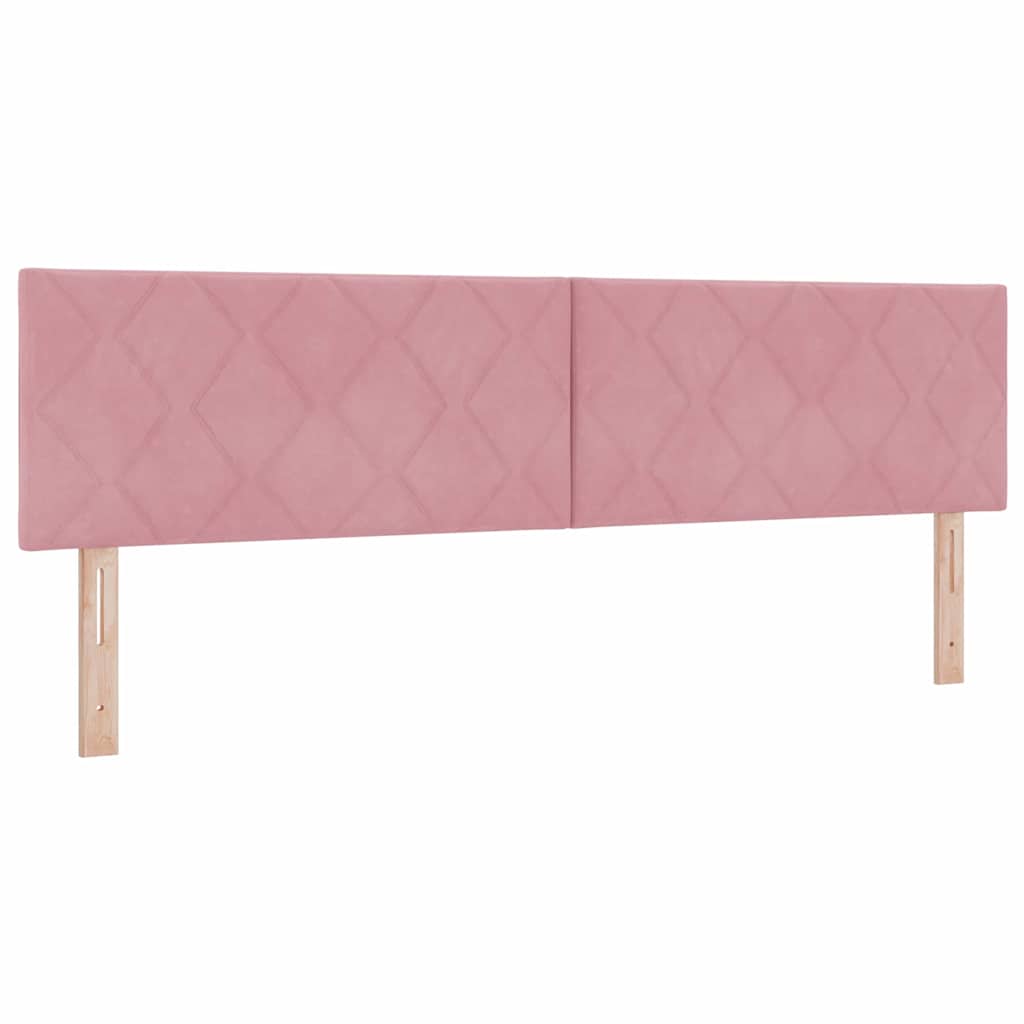 Krevet s opruga kutije Ružičasta 200 x 180 cm Baršun