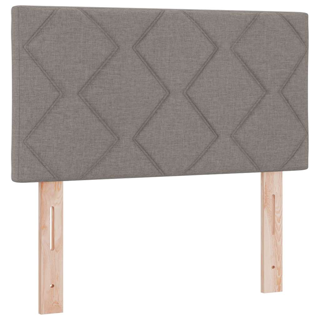 LED Box Spring Krevet Sivo-smeđa 80 x 200 cm tkanina