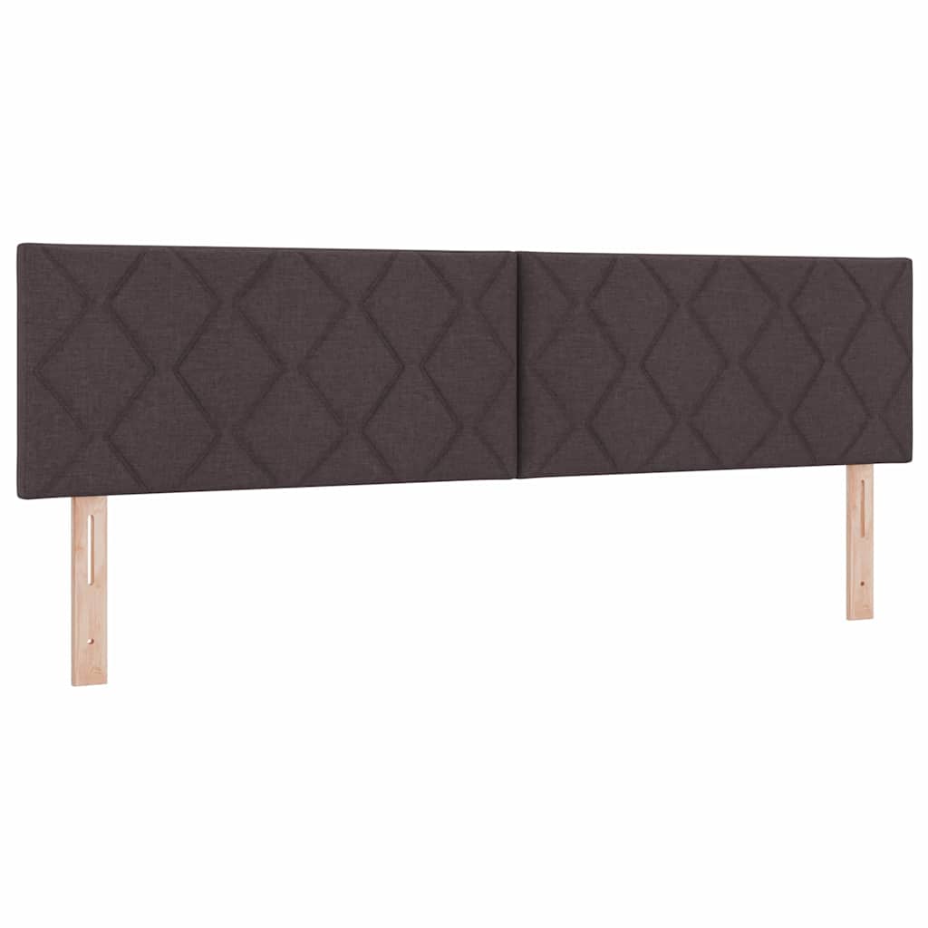 LED Box Spring Krevet Tamno smeđa 180 x 200 cm tkanina