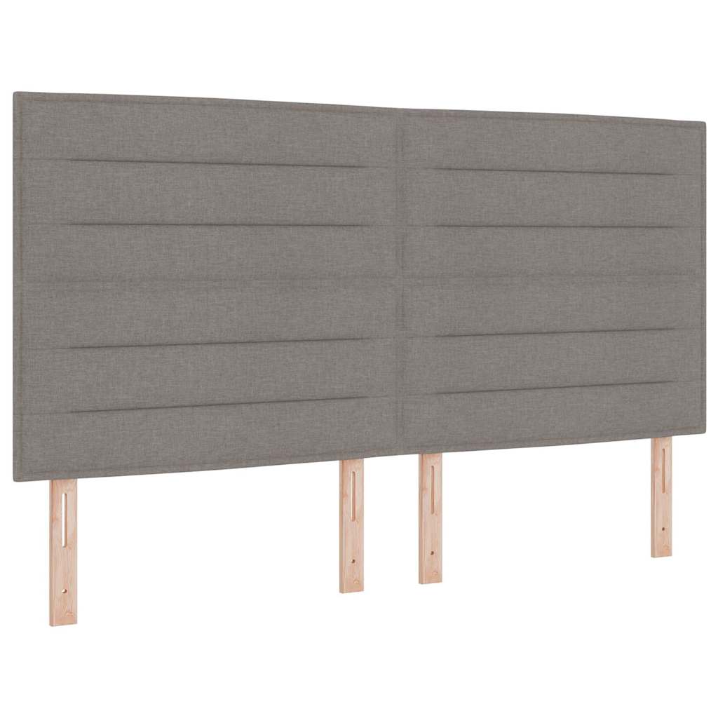 Krevet s opruga kutije Sivo-smeđa 180 x 200 cm tkanina