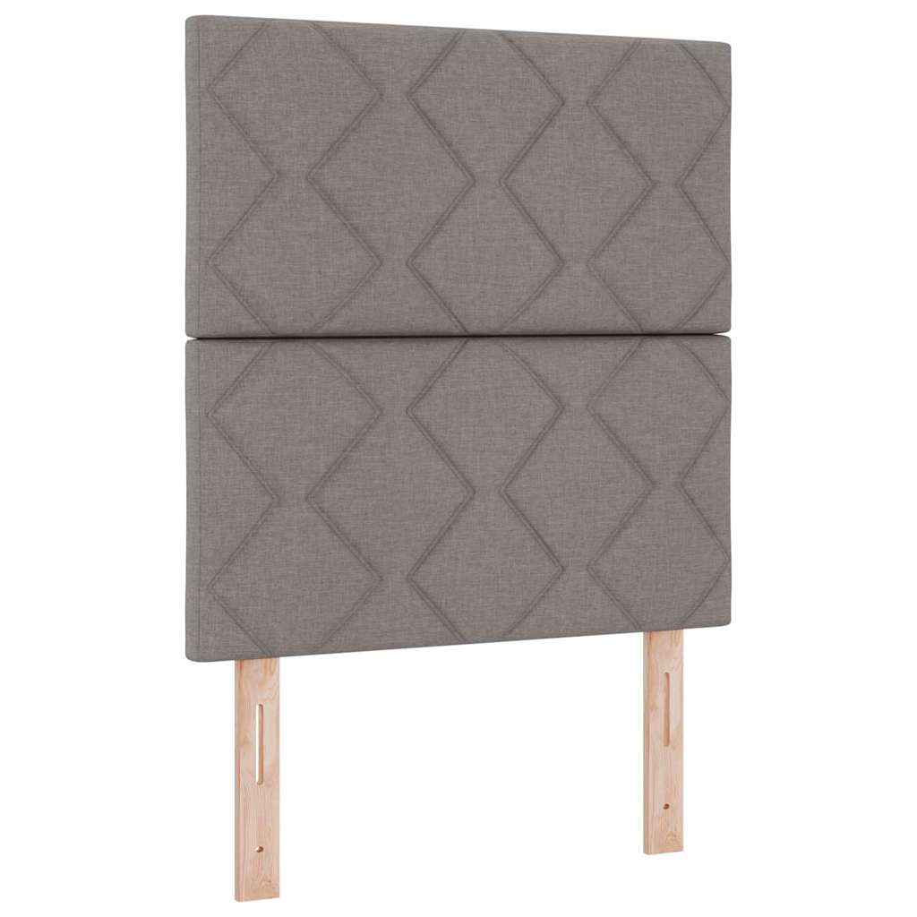 LED Box Spring Krevet Sivo-smeđa 80 x 200 cm tkanina