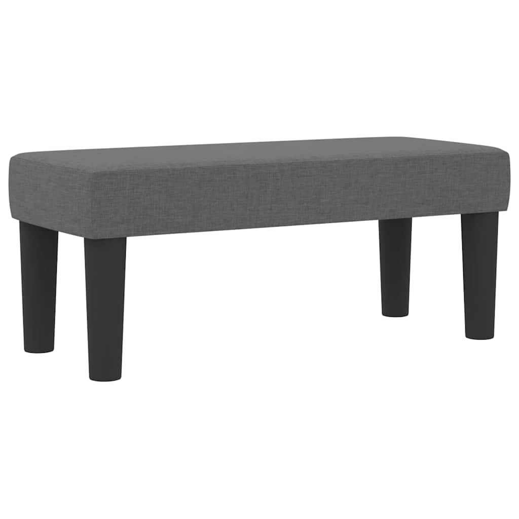 Krevet s opruga kutije Tamno siva 100 x 200 cm tkanina