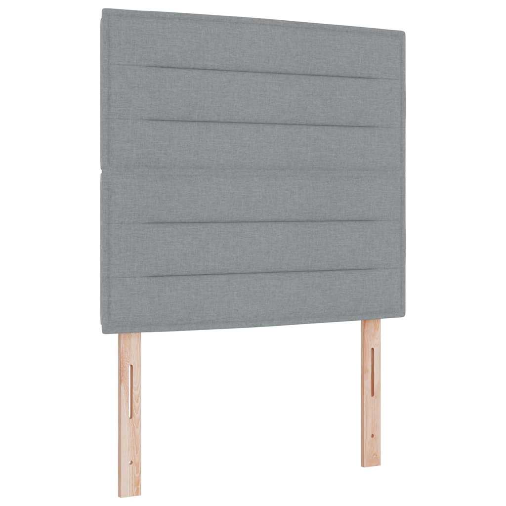 Krevet s opruga kutije Svjetlosiva 200 x 100 cm tkanina