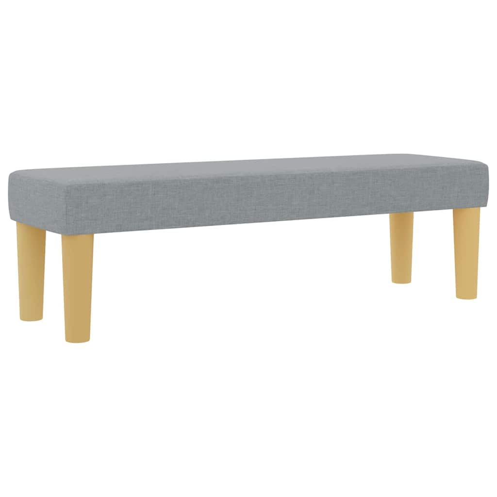 Krevet s opruga kutije Svjetlosiva 200 x 200 cm tkanina