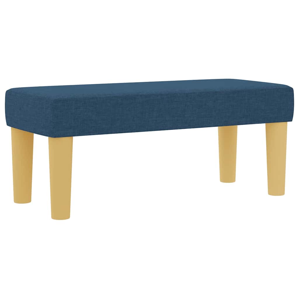 Krevet s opruga kutije s jastukom Plava 200 x 90 cm tkanina