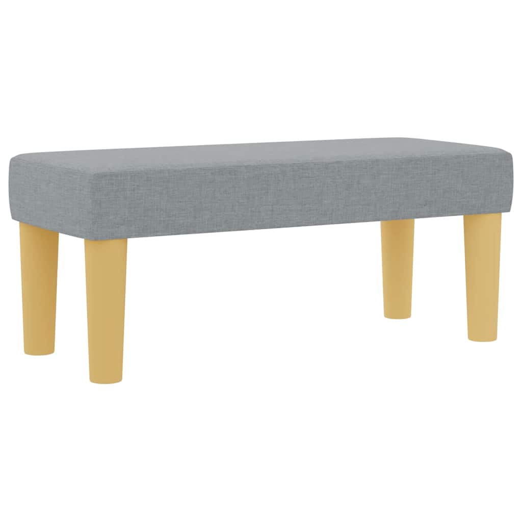 Krevet s opruga kutije Svjetlosiva 200 x 100 cm tkanina
