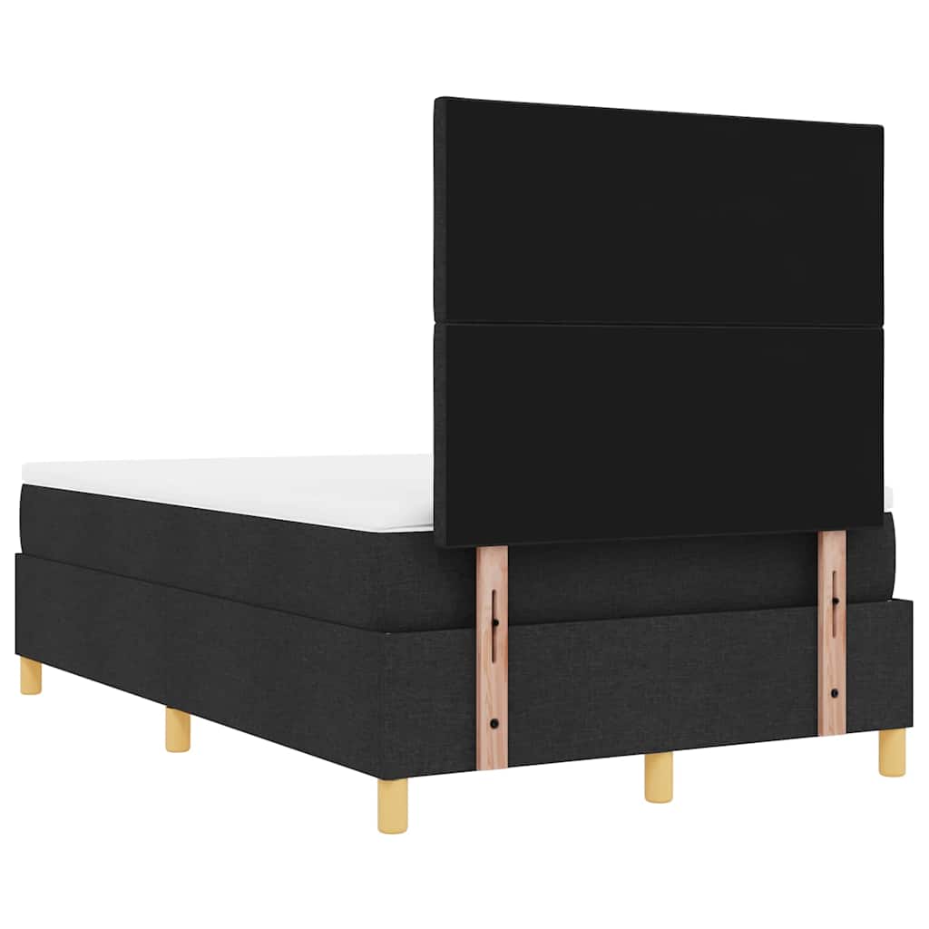 Krevet s opruga kutije s jastukom Crna 200 x 120 cm tkanina
