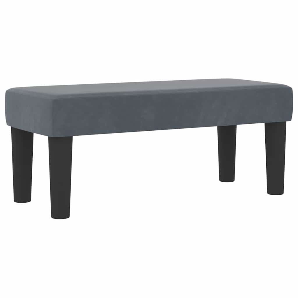 Krevet s opruga kutije Tamno siva 190 x 90 cm Baršun