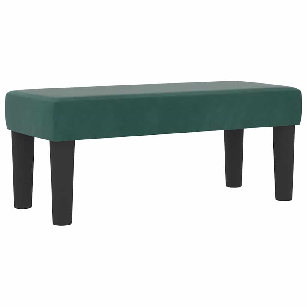 Krevet s opruga kutije Tamnozelena 200 x 80 cm Baršun