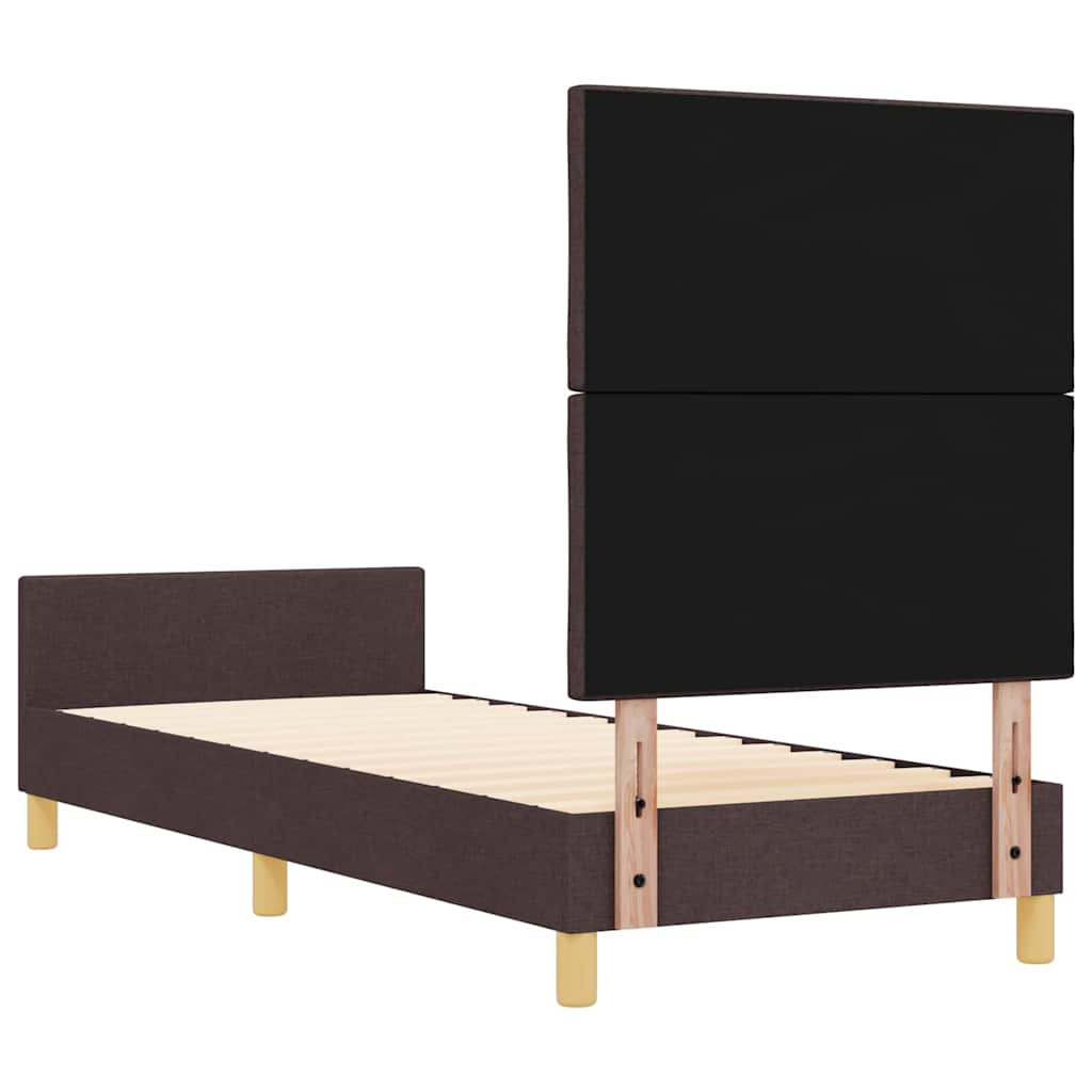 Krevetna konstrukcija Tamno smeđa 80 x 200 cm tkanina
