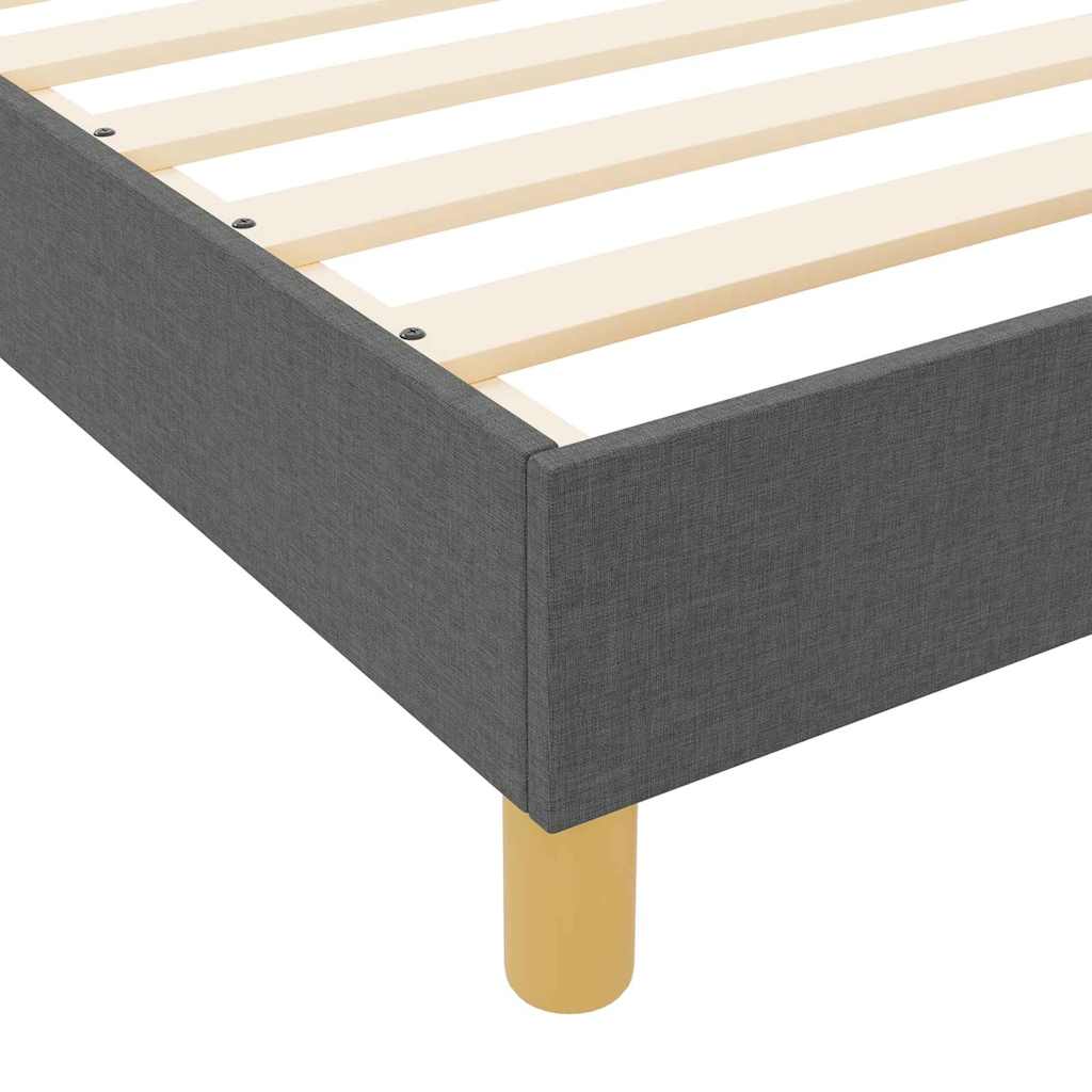 Krevetna konstrukcija Tamno siva 120 x 190 cm tkanina